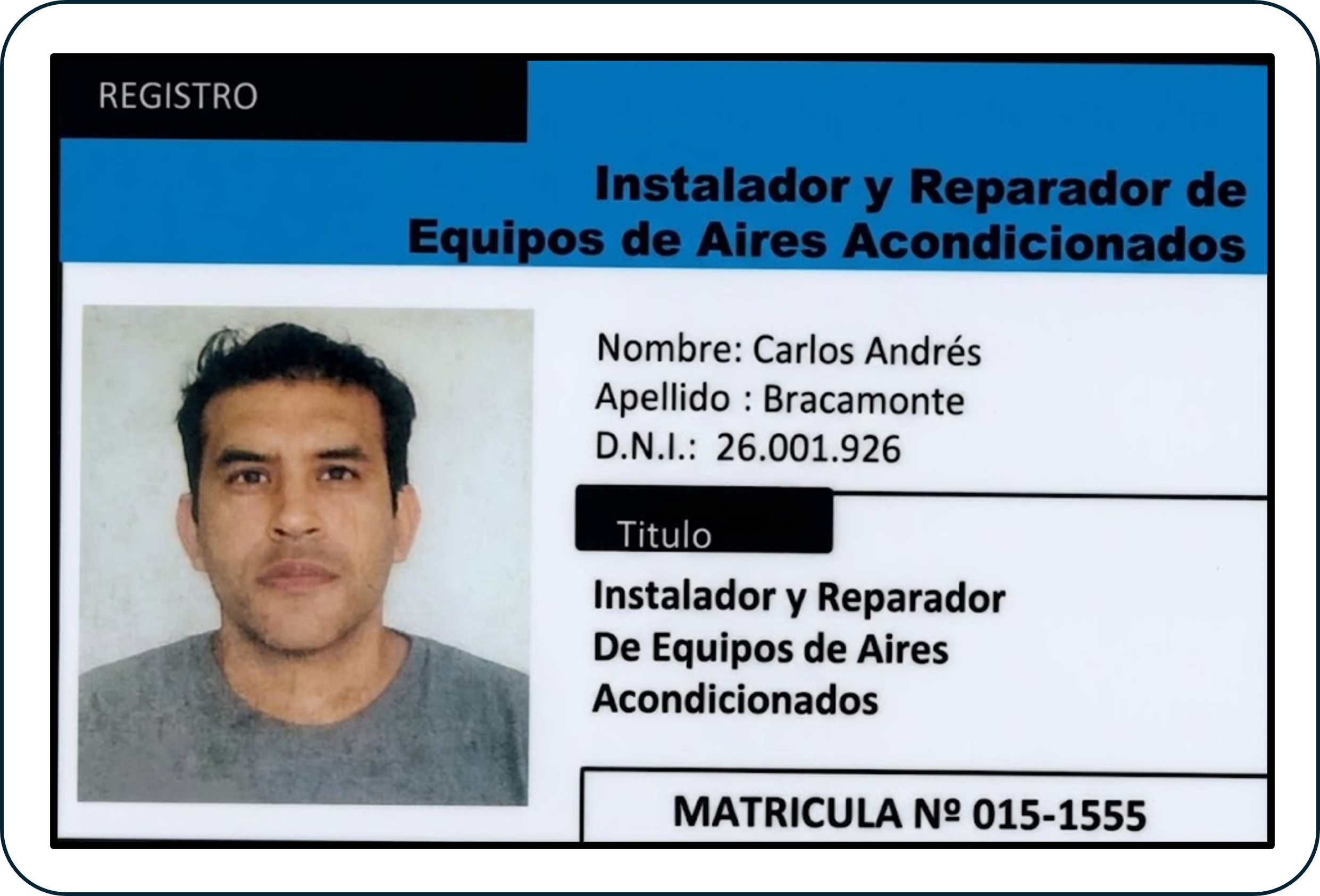 Credencial Aire Acondicionado