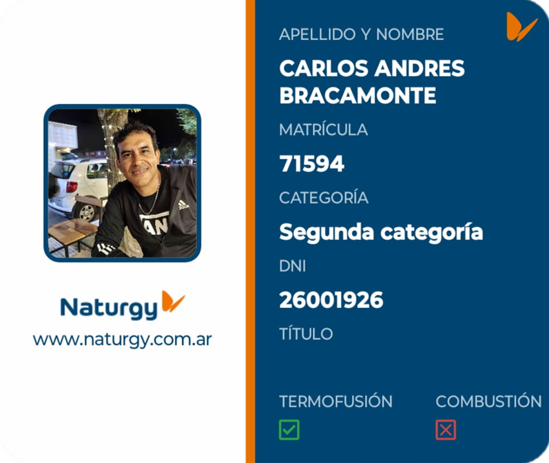 Credencial Naturgy